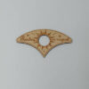 Χειροποίητος ξύλινος σελιδοδείκτης laser cut με σχέδιο ήλιου