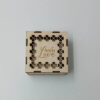Ξύλινο memory box με χάραξη With Love και τετράγωνα πλαίσια φωτογραφιών
