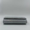 γυναικείο ασημί βραδινό clutch εμπρός όψη
