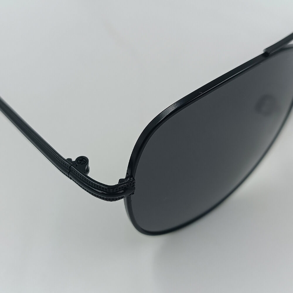 Aviator γυαλιά ηλίου polarized με μαύρο σκελετό, κλασικό σχήμα