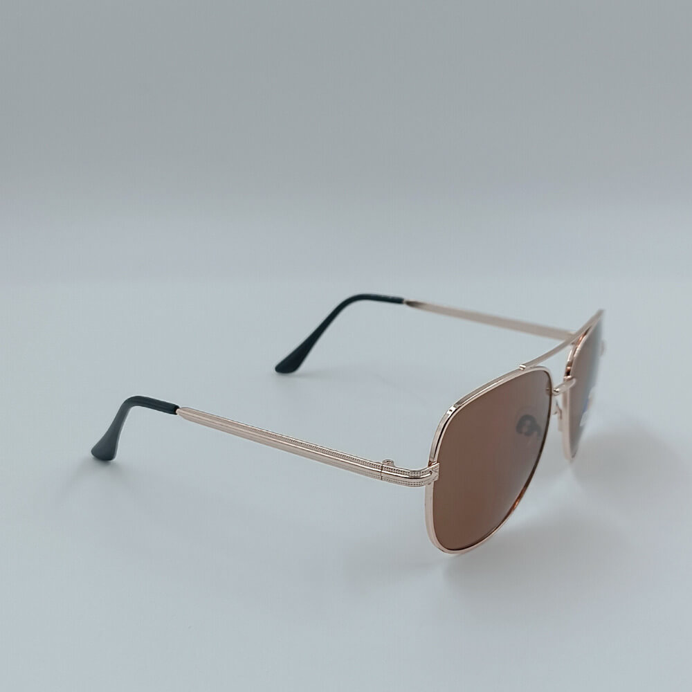 Aviator γυαλιά ηλίου polarized σε καφέ απόχρωση, κομψό στυλ