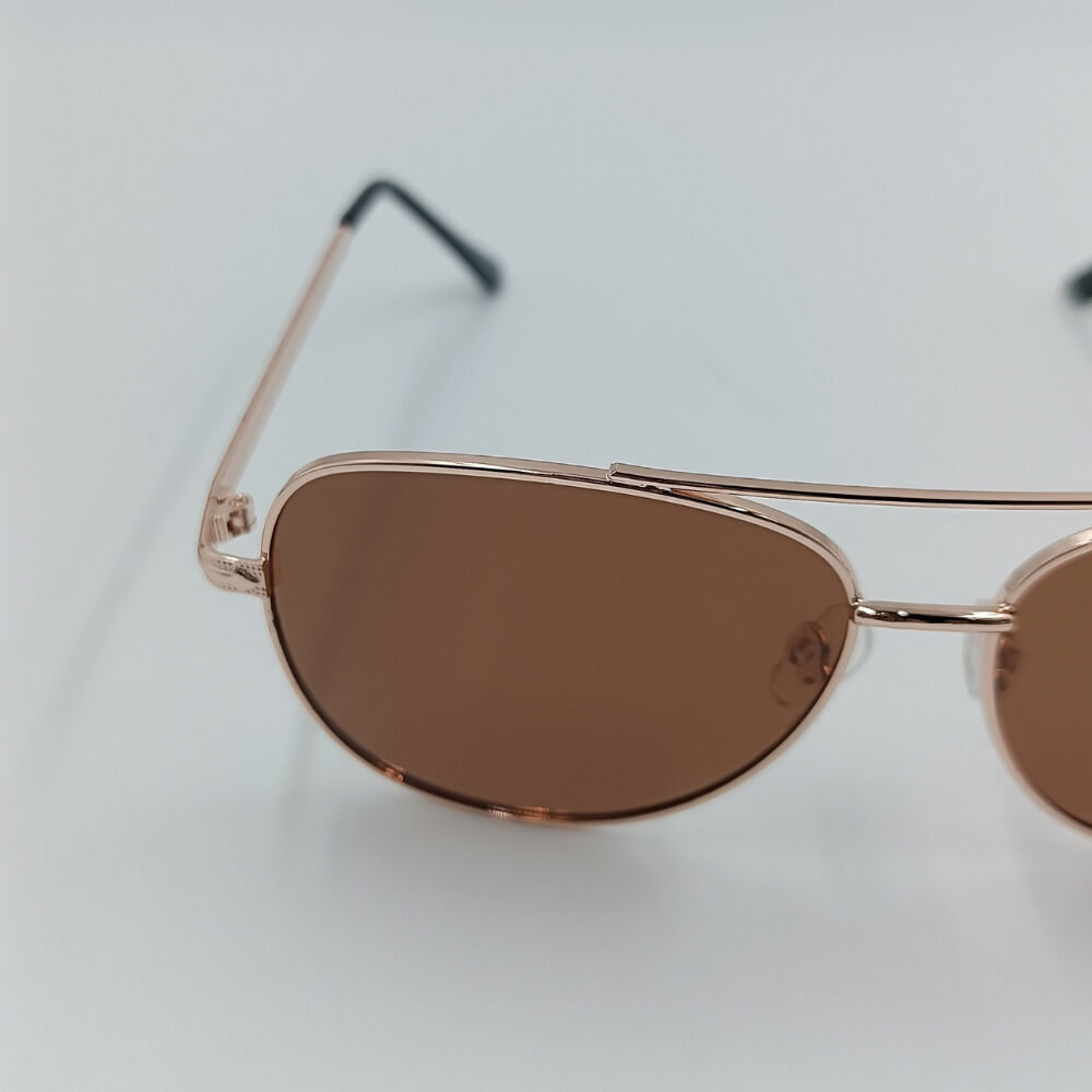 Aviator γυαλιά ηλίου polarized σε καφέ απόχρωση, κομψό στυλ