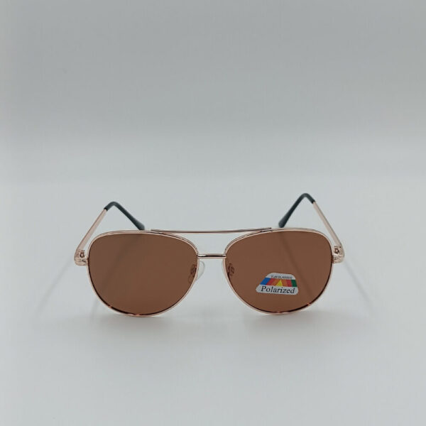 Aviator γυαλιά ηλίου polarized σε καφέ απόχρωση, κομψό στυλ