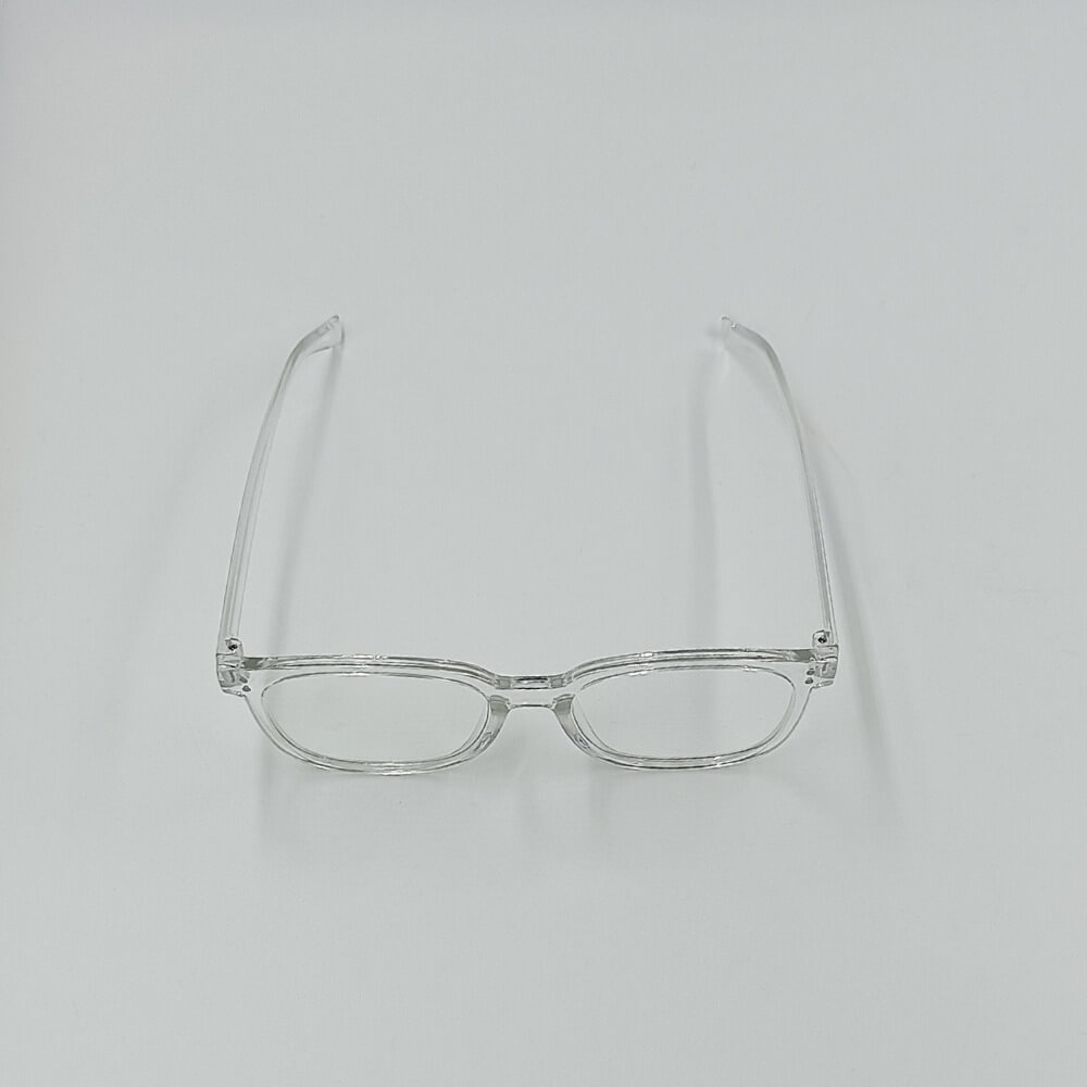 Minimal διάφανα γυαλιά με τετράγωνο σχήμα για καθημερινές εμφανίσεις | Suga Style