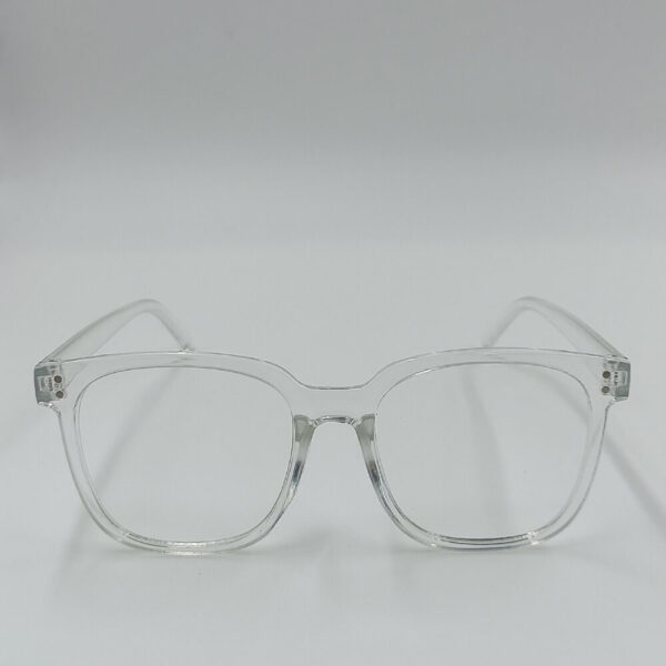 Minimal διάφανα γυαλιά με τετράγωνο σχήμα για καθημερινές εμφανίσεις | Suga Style