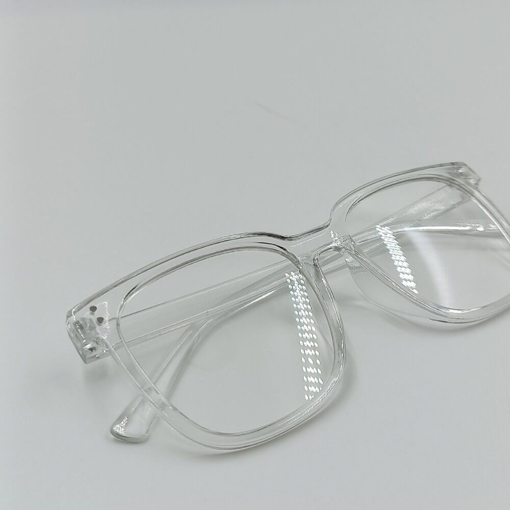 Διάφανα γυναικεία γυαλιά με τετράγωνο σκελετό | Suga Style