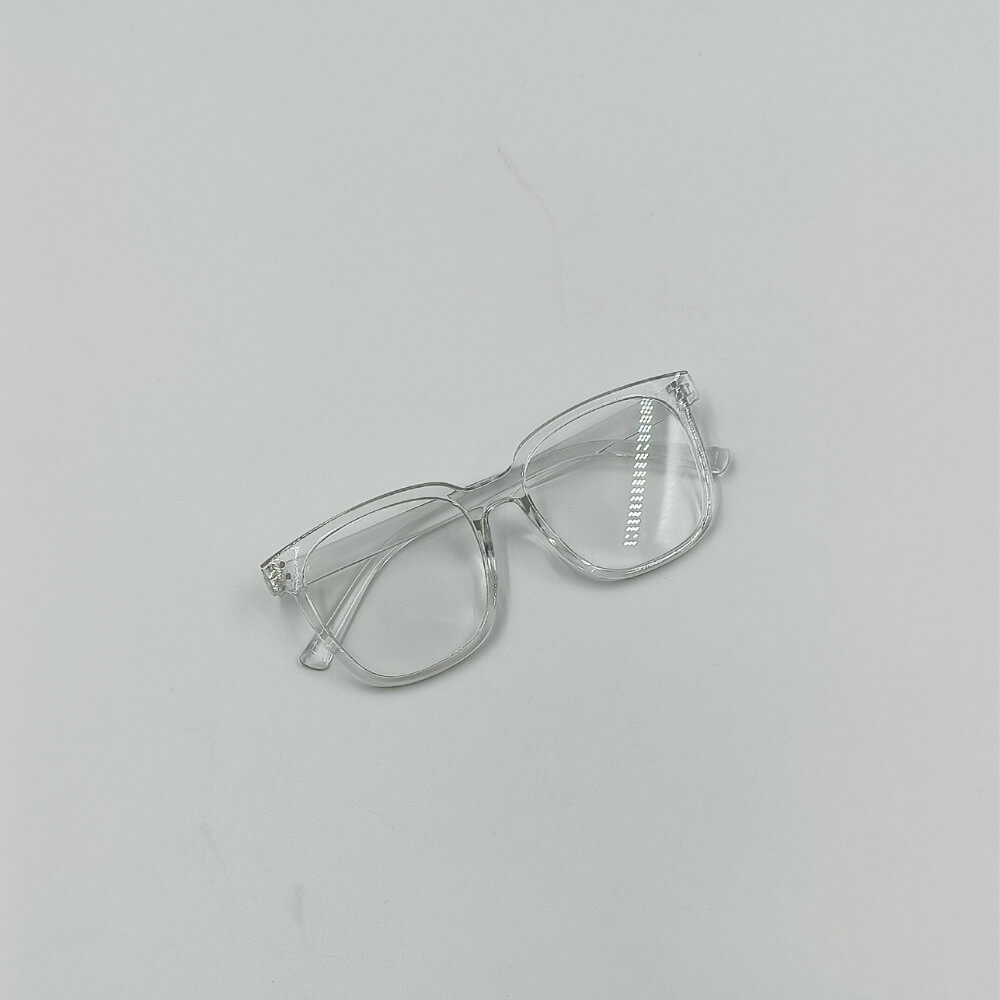 Διάφανα γυναικεία γυαλιά με τετράγωνο σκελετό | Suga Style