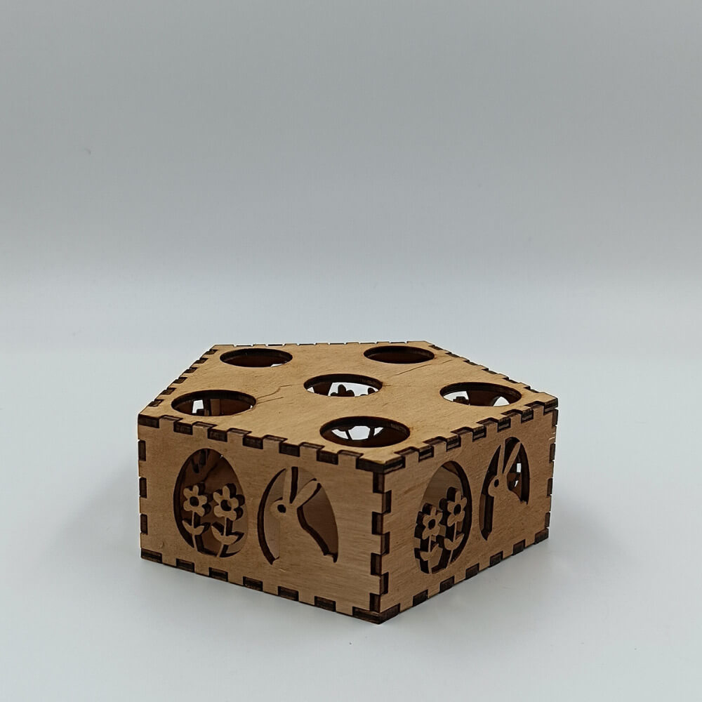 ξύλινη αυγοθήκη για πασχαλινό δώρο