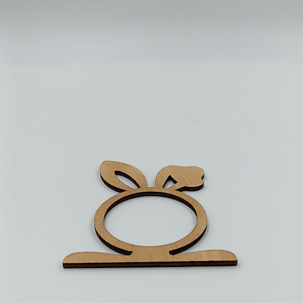 Ξύλινη πασχαλινή θήκη για πετσέτες σε σχέδιο κουνελάκι ToXylo