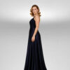 Επίσημο plus size μάξι φόρεμα σκούρο μπλε Suga Collection