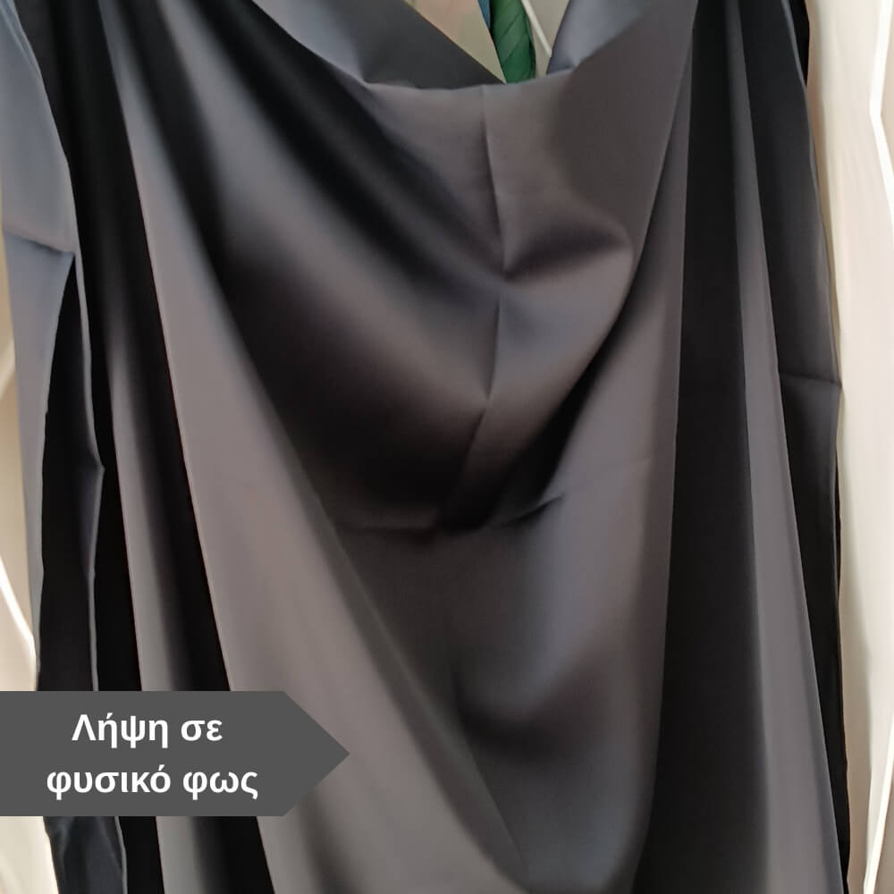 βραδινή σατέν εσάρπα σε σκούρο μπλε χρώμα