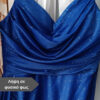 Επίσημο maxi φόρεμα μπλε ρουά για γάμο και βάπτιση