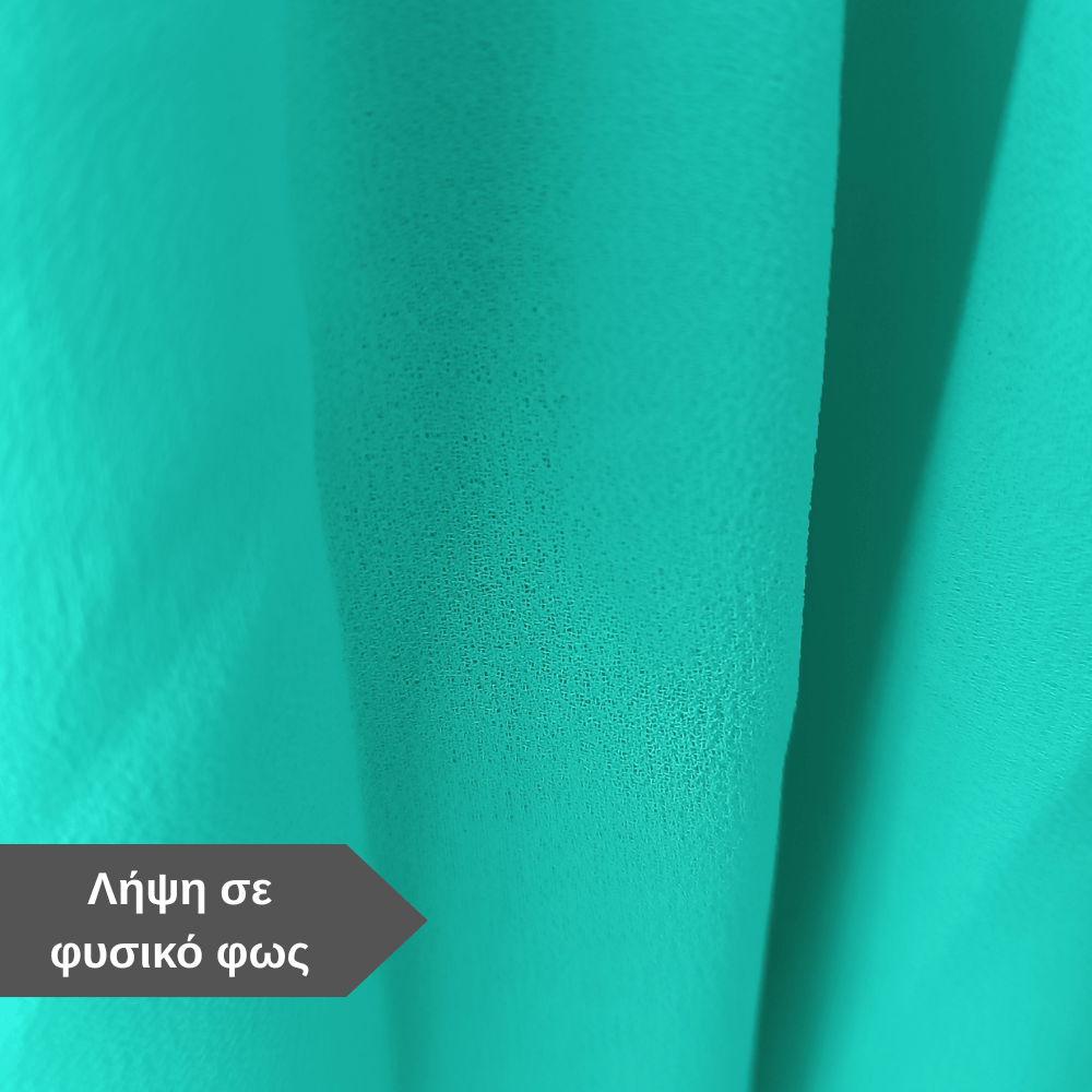 Γυναικείο maxi φόρεμα one shoulder τιρκουάζ