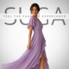 Elegant λιλά maxi φόρεμα Suga Style