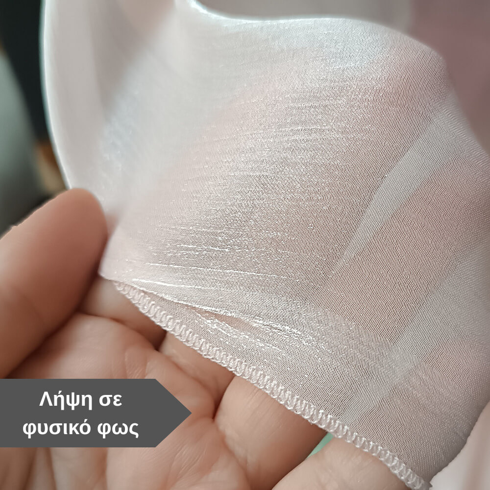 Αέρινη βραδινή εσάρπα σε ivory περλέ απόχρωση