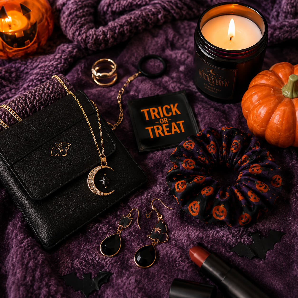 Halloween δώρα για γυναίκες με κεριά και αξεσουάρ