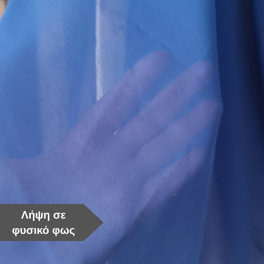μπλε γυναικεία εσάρπα βραδινή σιφόν διαφάνεια