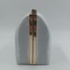 Λευκό βραδινό clutch με χρυσό μεταλλικό χερούλι – Suga Style