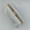 Γυναικείο βραδινό clutch με σατινέ υφή και χρυσό κούμπωμα