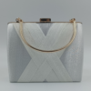 Γυναικείο βραδινό clutch με σατινέ υφή και χρυσό κούμπωμα