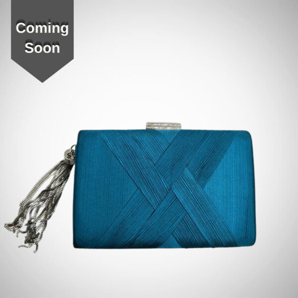 Γυναικείο Βραδινό Clutch Τσαντάκι Πετρόλ Suga Style