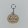 Ξύλινο Halloween μπρελόκ jack o lantern κολοκύθα