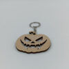 Ξύλινο Halloween μπρελόκ jack o lantern κολοκύθα