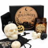 Halloween κουτί δώρου Spooky Vibes με Little Skulls κερί, διακοσμητικό λέβητα και gothic αξεσουάρ