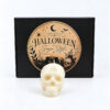 νεκροκεφαλή κερί με άρωμα gilded white pumpkin δώρο για το halloween