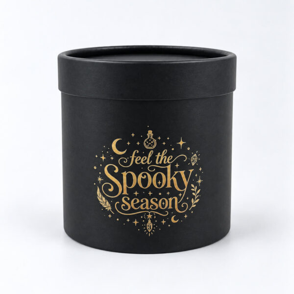 1. αρωματικό κερί κολοκύθα σε ατμοσφαιρική Halloween διακόσμηση